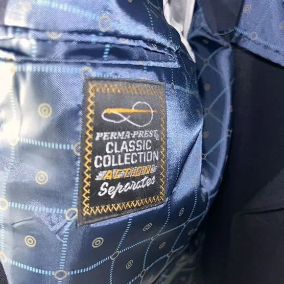 Perma-Prest Classic  Suit Jacket Size‎ 44R - Picture 4 of 6